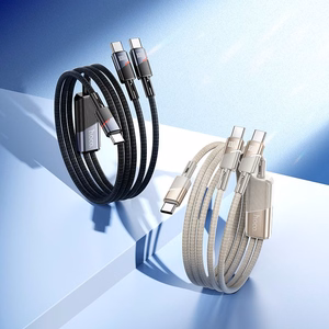 Kaabel 2in1 USB C to USB C / USB C Hoco 5A 100W 1,2 m U139 must