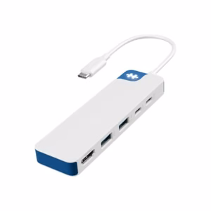 Hyper HyperDrive Flex HD4101BUGL – 5-pordine USB-C jaotur 1× HDMI-ga, valge/sinine