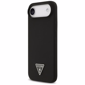 Guess чехол IPHONE 17 Air совместимый с MagSafe GUHMP17MSCTRLMK (Silicone W/ Triangle Logo) черный
