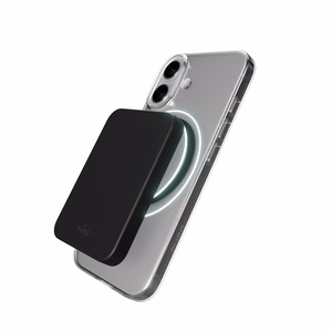 Puro Lite Mag TPU+PC Ümbris Compatible with MagSafe jaoks iPhone 17 - Läbipaistev with Must Ring
