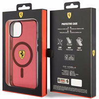 Ferrari FEHMP14SURKR iPhone 14 6.1" punane/punane hardcase Translucent Magsafe