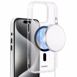 Liavec Glossy Magsafe Clear Ümbris do Iphone 15 must