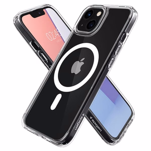 Spigen Ultra Hybrid Mag ümbris MagSafe'iga iPhone 13-le - valge