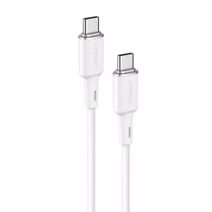 Acefast C2-03-CC USB-C - USB-C PD QC kaabel 60W 3A 480Mb/s 1.2m - valge