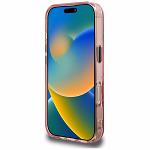 Karl Lagerfeld IML Multi K&C Head Pattern Ümbris jaoks iPhone 16 Pro Max - Roosa