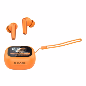 Blavec Bluetooth TWS Kõrvaklapid BW-07 Live LCD ekraaniga (BW07L-O) oranžid