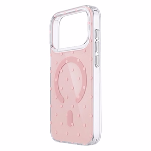 Bubble Dots Mag чехол для iphone 16 6,1", розовый