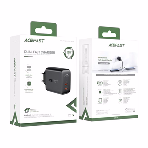 Acefast Laadija 2x USB Type C 40W, PPS, PD, QC 3.0, AFC, FCP must (A9 must)