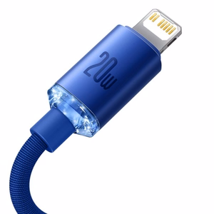 USB kaabel Baseus Crystal Shine mBlue Type-C / Lightning 200cm (kuni 20W)