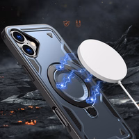 Hybrid Armor Trendy Ümbris with MagSafe jaoks iPhone 16 Plus - Sinine