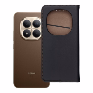 SMART PRO Kaaned leather ümbris for XIAOMI Redmi Note 15 PRO PLUS 5G must