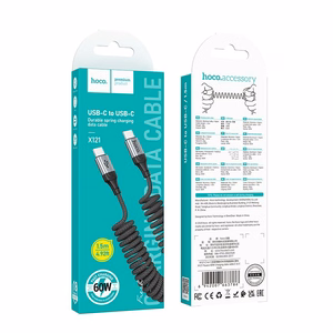 Кабель USB C to CUSB Hoco PD 60W 1,5 m X121 черный