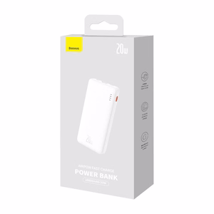 Baseus Airpow 10000mAh 20W powerbank (valge)