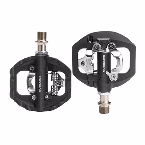 Rockbros M108 kahepoolsed poollukustuvad nailonist jalgrattapedaalid – mustad
