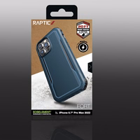 Raptic X-Doria Fort ümbris iPhone 14 Pro Max koos MagSafe soomustatud sinise kattega