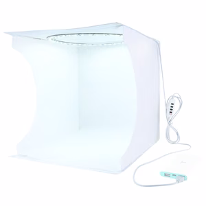 Photo box koos LED lightning, 31x31x32cm