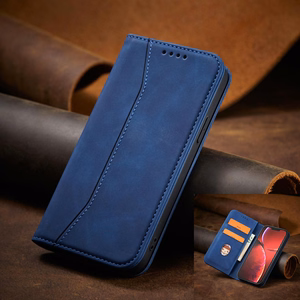 Magnet Fancy Case Case iPhone 13 Pro Max Koti kaardi rahakoti kaardihoidja Sinine