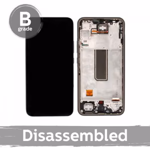LCD ekraan, ühilduv Samsung A346 A34 5G raamiga / lilla (9/10 kasutatud)