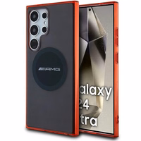 AMG läbipaistev Bicolor MagSafe ümbris jaoks Samsung Galaxy S24 Ultra - must