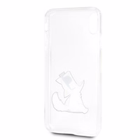 Karl Lagerfeld Choupette Fun iPhone Xs Max Ümbris - läbipaistev