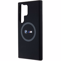 BMW M Silicone Printed Ring MagSafe ümbris jaoks Samsung Galaxy S24 Ultra - must