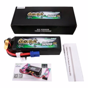 Аккумуляторная батарея Gens Ace G-Tech 5000 мА·ч, 14,8 В, 4S1P, 60C, LiPo с разъемом EC5 — серия «Bashing»