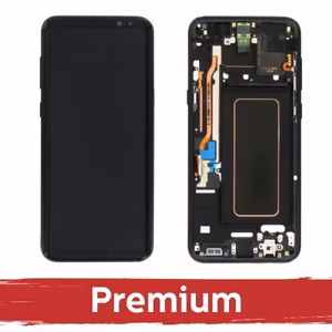 LCD ekraan ühilduv Samsung G955 S8 Plus raamiga / Midnight Black / OEM