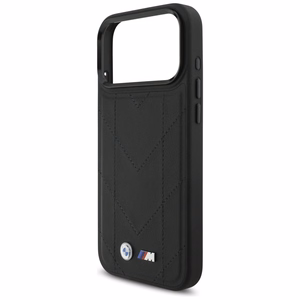 BMW M Quilted Logo MagSafe Ümbris jaoks iPhone 17 Pro Max - Must