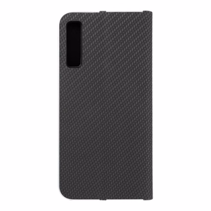 Чехол-книжка для Samsung A7 2018 Luna Book Carbon чёрный