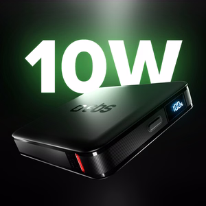 SBS HD 10W 5000mAh USB-C Akupank koos LCD Ekraan - must