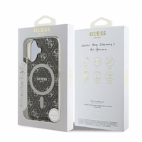 Guess IML 4G Background MagSafe iPhone 16 Plus Ümbris - Brown