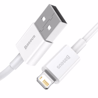 USB kaabel Baseus Superior from USB to Lightning 2.4A 1.5m valge CALYS-B02