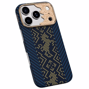 Sinine Benks Magnetic Armor Air Knight kevlari ja metallraamiga ümbris (C.K.FL.AP.GD.C072) mudelitele iPhone 18 Pro / iPhone 17 Pro