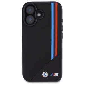 BMW M Meshed Tricolor Stripes MagSafe ümbris jaoks iPhone 16 - must