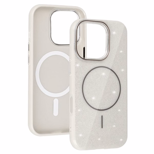 Magsafe Slim Shiny jaoks Iphone 16 Pro hõbedane