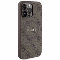 GUESS ümbris jaoks IPHONE 14 Pro Max compatible with MagSafe GUHMP14XG4GFRW (4G Ring classic logo) brown