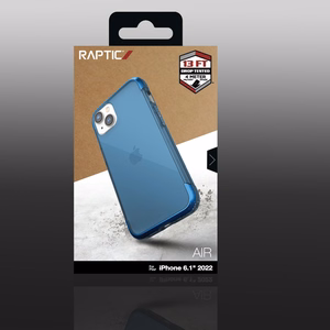 Raptic X-Doria Air ümbris iPhone 14 soomustatud kate sinine
