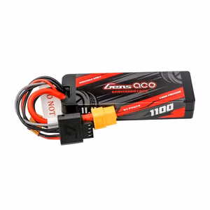 Lipo Gens ace G-Tech 1100 mAh 11,1 V 3S1P 60C GRP-76 kõvakorpusega aku XT60-pistikuga