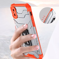 Crystal Ring Case Kickstand Tough Rugged Cover iPhone XS Max punane