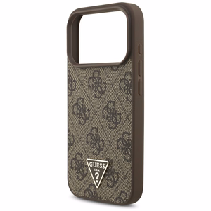Guess 4G Strap Triangle Logo MagSafe ümbris jaoks iPhone 17 Pro - brown