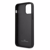 BMW Leather Curve perforeeritud ümbris iPhone 12 / iPhone 12 Pro jaoks - punane