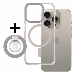 Amazing Thing Titan Pro Mag Ring Grip Ümbris 10FT IP156.1PTRGY jaoks Iphone 15 Pro titanium