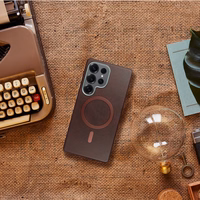 GENTLEMAN MAG COVER Ümbris compatible koos MagSafe jaoks SAMSUNG A17 pruun