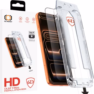 Tel Protect Dust-Free Easy Fit Full Glue 6D закаленное стекло для Iphone 17 Pro черное