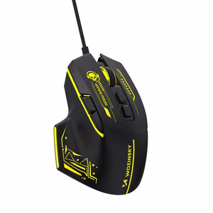 Wozinsky WMGK-1181W Wired Optical Gaming Mouse 7200 DPI with Backlight - Black and Yellow