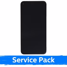 LCD Ekraan Ühildub Google Pixel 5 Must Koos Frame (Service Pack)