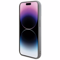 Guess Sequin Script Metal ümbris jaoks iPhone 15 Pro Max - hõbedane