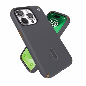 Speck Presidio2 Pro ClickLock MagSafe ümbris seadmele iPhone 15 Pro, söehall ja külmpronkjas