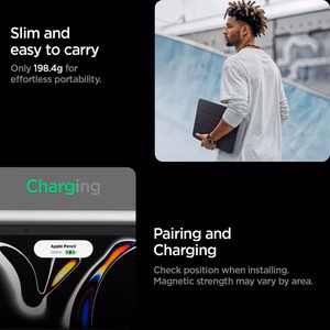 Spigen Liquid Air Folio ümbris iPad Pro 11" (2024) iPad Pro 11" (2025) - must