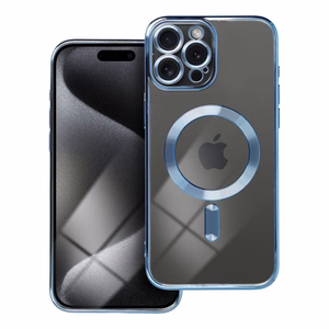 ELECTRO MAG COVER case compatible with MagSafe jaoks IPHONE 15 Pro Max sinine